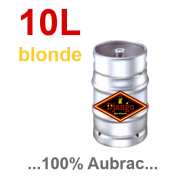 Fut de 10L de bière pression artisanale Django Blonde 5.8° - Remboursable (-5€) Type A