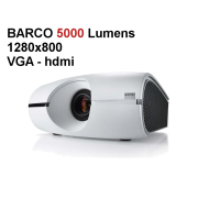 Location Vidéoprojecteur BARCO HDMI 10-500 personnes 5000 Lumens WXGA 1280x800 