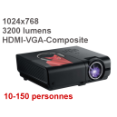 Location Videoprojecteur HDMI 3200 Lumens Contraste 4000:1