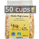 Maïs à popcorn BIO - Certifié AB - Garanti sans OGM - pour 50 Cups