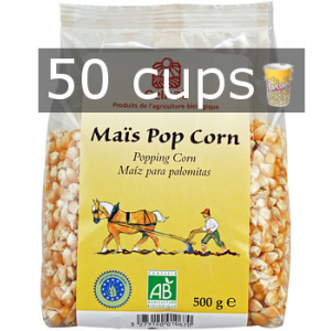 Maïs à popcorn en vrac pour 50 Cups (non repris)