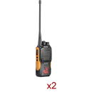 Location Pack 2 talkies-walkies longue portée étanches 5W (UHF-VHF)