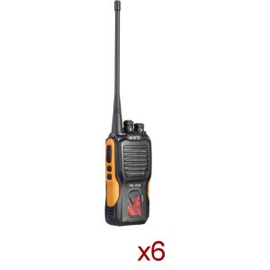 Location Pack 6 talkies-walkies longue portée étanches (UHF-VHF)