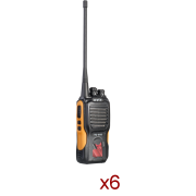 Location Pack 6 talkies-walkies longue portée étanches (UHF-VHF)