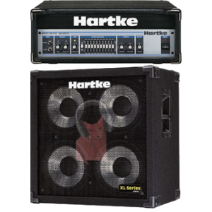 Location amplificateur bass Hartke avec tete + baffle 4x100W