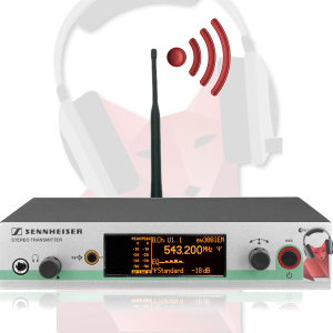 Location emetteur sans fil Sennheiser SR300 IEM pour ear monitor ou pont audio